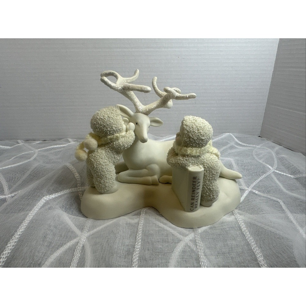 Vintage Department 56 Snowbaby. Can Reindeer Really Fly